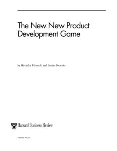The New New Product Development Game